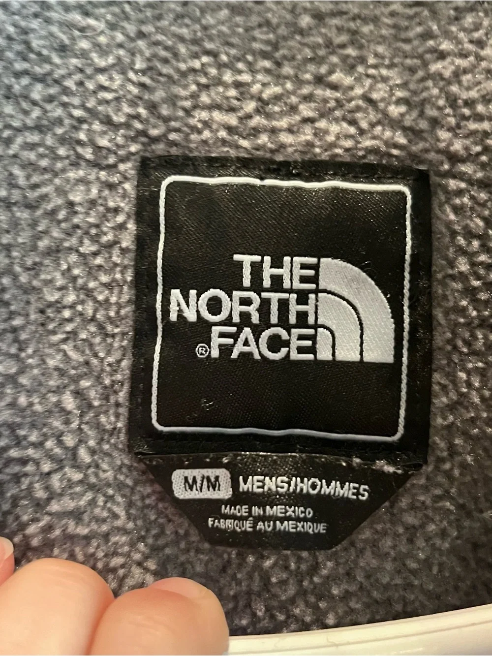 The North Face Gray Sherpa Fleece Jacket Size Medium